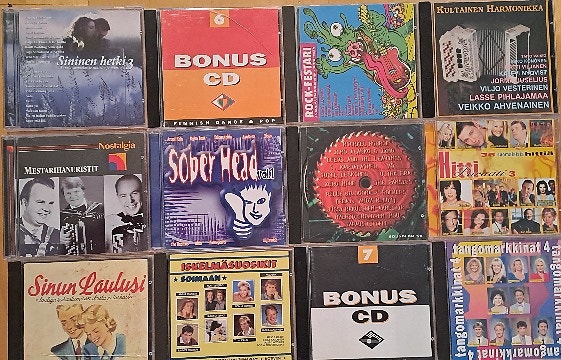 CD paketti 29kpl Kotimaisia kokoelmia Rock,Pop,Iskelmä 50-Luvulta 2000 Luvulle.