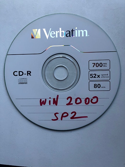 Windows 2000 SP2 -asennuslevy