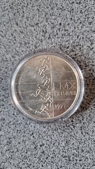 Hopeinen juhlaraha Yleisurheilu EM X