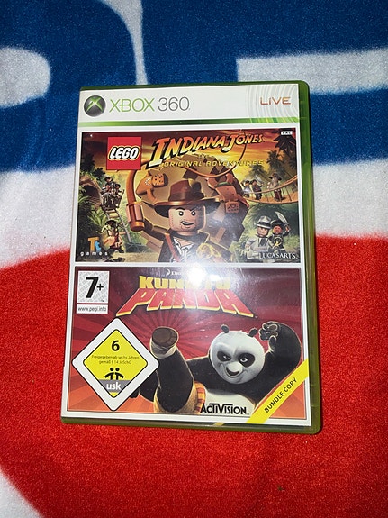 Xbox 360 LEGO Indiana Jones + Kung Fu Panda peli