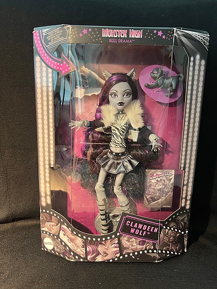 Monster High_Clawdeen_Reel Drama. Avaamaton paketti/Mint in box.