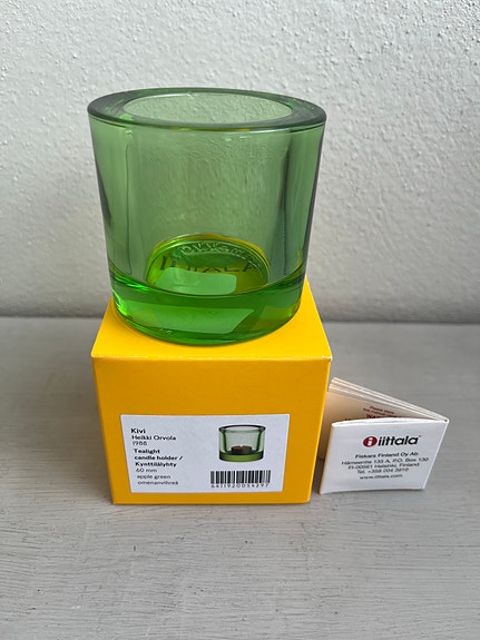Uusi Iittala Marimekko Kivi kynttilälyhty 60 mm omenanvihreä