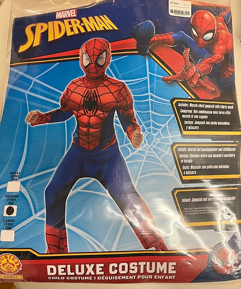 Spiderman naamiaisasu 116cm