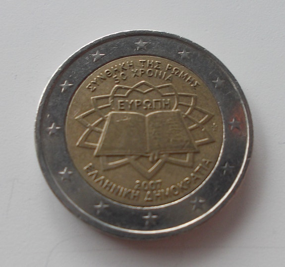 Kreikka 2007 2 € Rooman sopimus