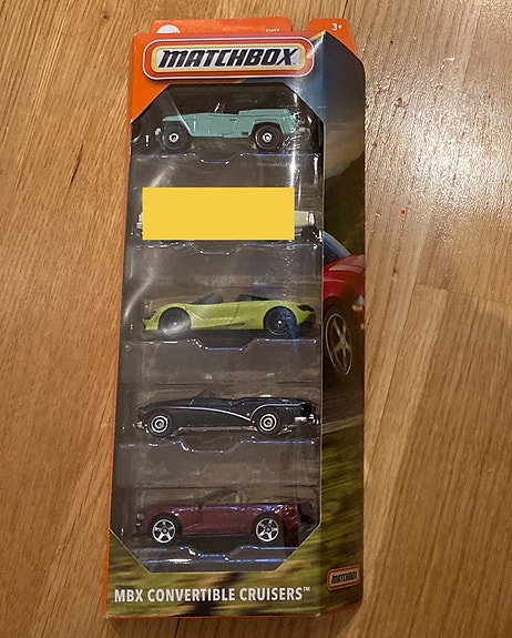 Matchbox Convertible Cruisers Jeepster, 720S Spider, Skylark, Mustang
