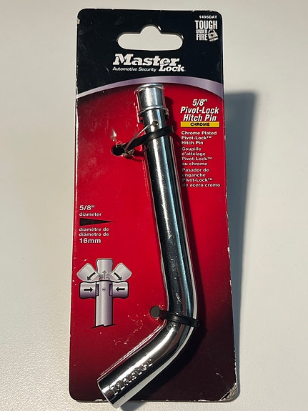 Master Lock 5/8" Pivot-Lock Hitch Pin vetokoukun tappi