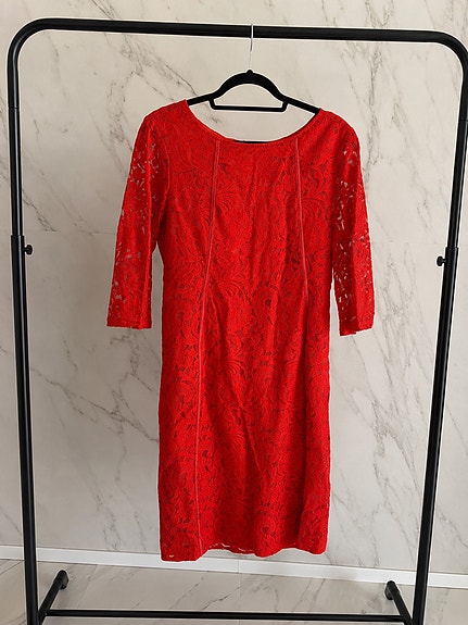 Inwear punainen pitsimekko Koko 42
