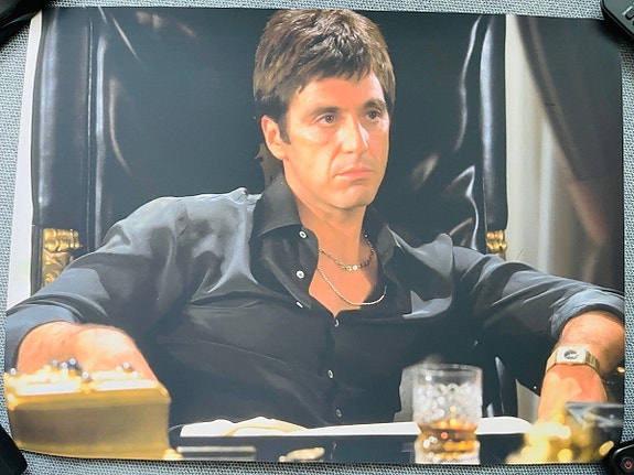 Juliste 4kpl Al pacino Scarface Taxi driver Interstallar kellopeliappelsiini