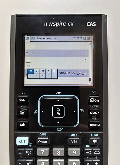Texas Instruments TI-Nspire CX CAS graafinen laskin