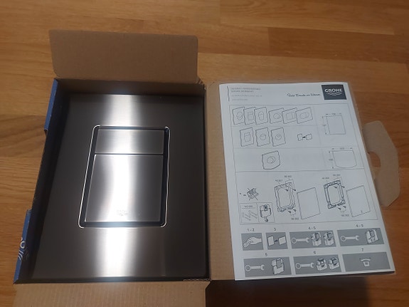 Grohe Skate Cosmopolitan huuhtelupainike, brushed hard graphite (2 kpl)