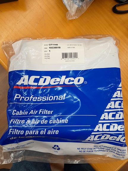 AC Delco raitisilmasuodattimet 3kpl Cadillac Deville Seville DTS