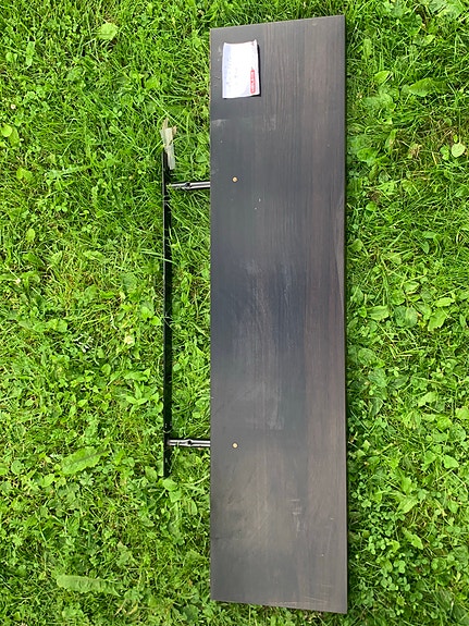 Seinähylly Ikea Lack ruskea