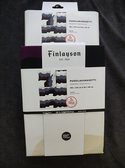 2kpl Finlayson Aalto pussilakanasetti