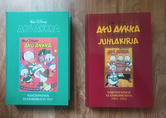 Aku Ankka juhlakirjat 1951–1952 ja 1957 näköispainokset