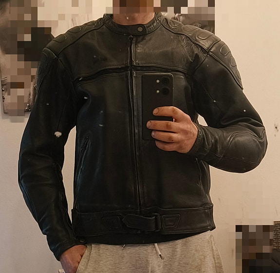 Louis caferacer nahkainen ajotakki 60 (56-58)