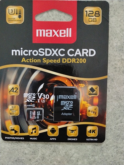 Maxell microSDXC muistikortti 64GB A2 V30 4K
