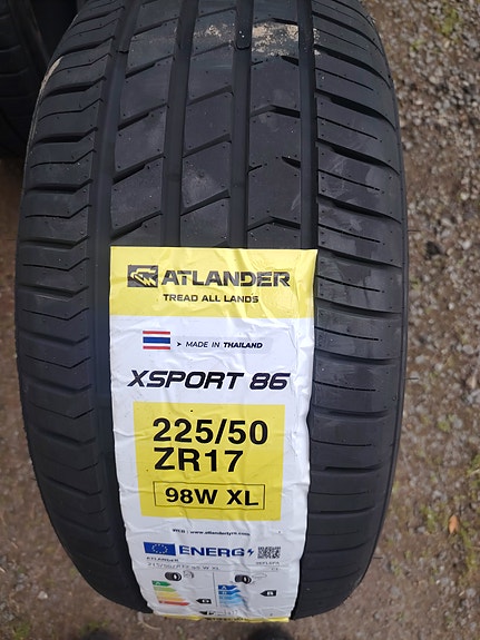 kesärenkaat edullisesti 225/50/17 280e