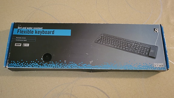 Deltaco USB-näppäimistö taipuva