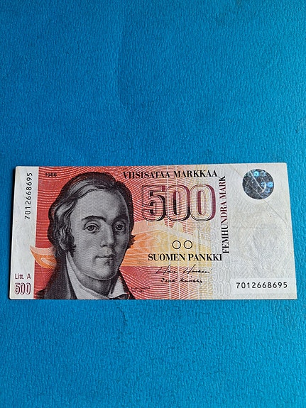500 mk seteli  1986