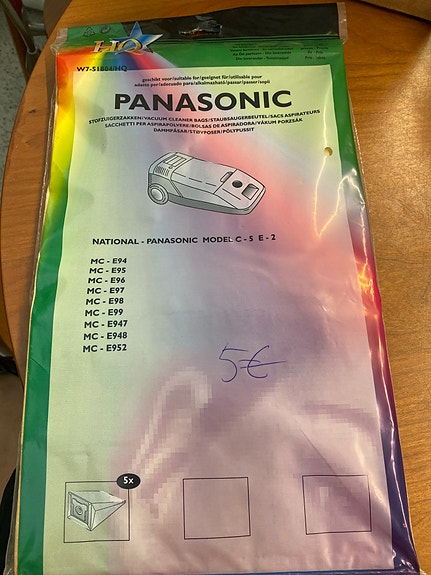 Panasonic pölypussit