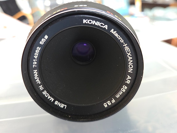 Konica Macro-HEXANON AR 55mm F3.5 + AR macro adaper