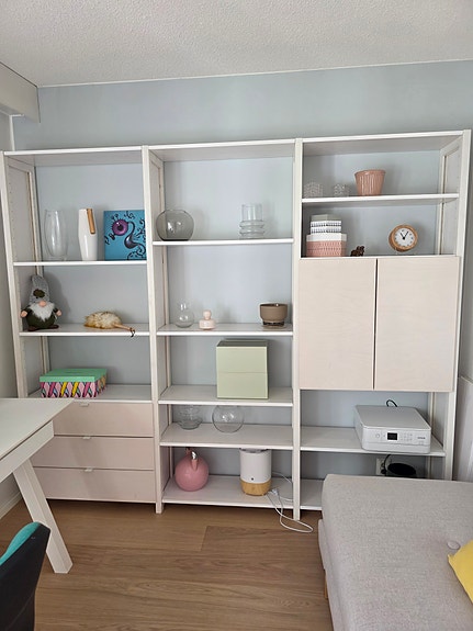 Lundia Classic hyllykokonaisuus valkolakattu