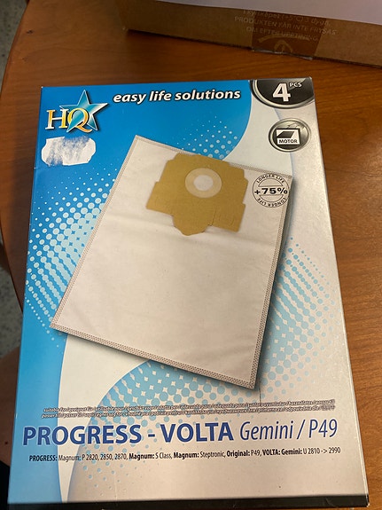 Progress-Volta pölypussit