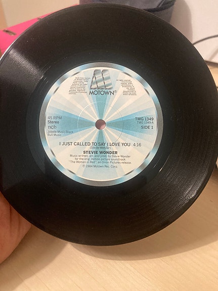 Stevie Wonder I Just Called To Say I Love You vinyylisingle VG