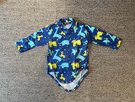 Marimekko vauvan body koko 74/ 9 kk sininen unisex
