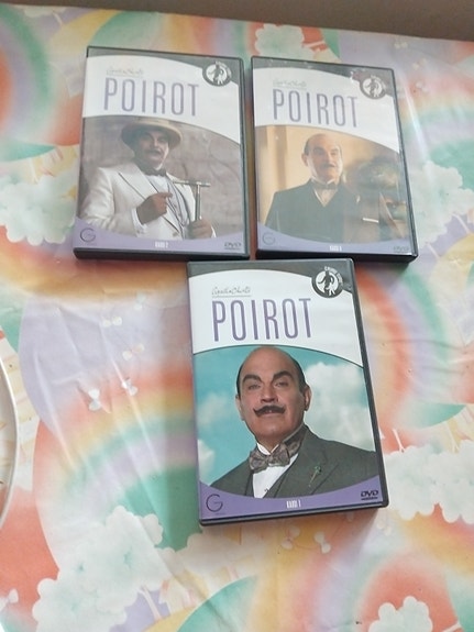 Agatha Christien Poirot DVD:t 3 kpl