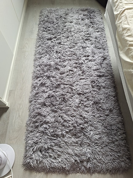 Hieno pehmeä hopeanharmaa 80x200 matto