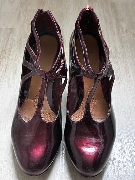 Clarks korkokengät koko 40 burgundi nahka