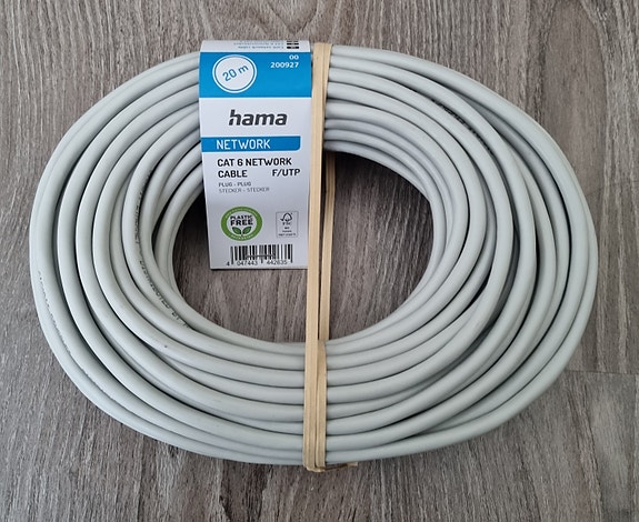 Verkkokaapeli Hama CAT 6 20m