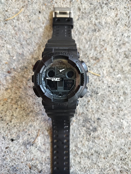 Casio G-Shock miesten rannekello musta G-Shock GA-100-1A1ER