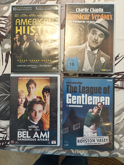 American Hustle, Bel Ami, The League of Gentlemen ja Chaplin DVD-elokuvat