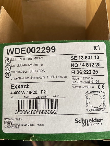 Schneider Electric Exxact WDE002299 LED-himmennin 4–400 W