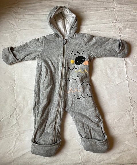 Reima vauvan haalari koko 68-74 harmaa unisex