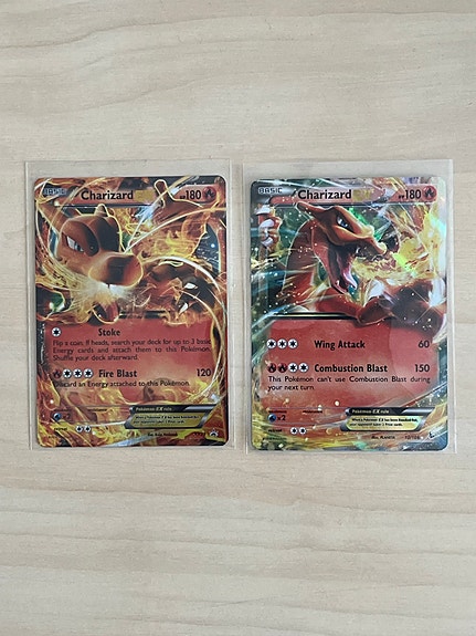 Pokemon Charizard EX -kortit 2 kpl