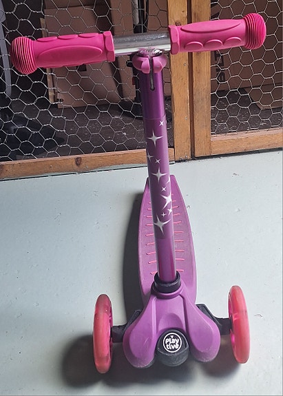 Lasten kolmipyöräinen potkulauta violetti/pinkki
