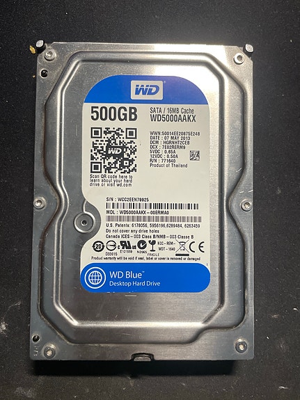 WD Blue 500GB 3.5" kovalevy SATA