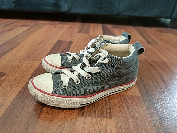 Converse All Star lasten tennarit koko 33 harmaat unisex
