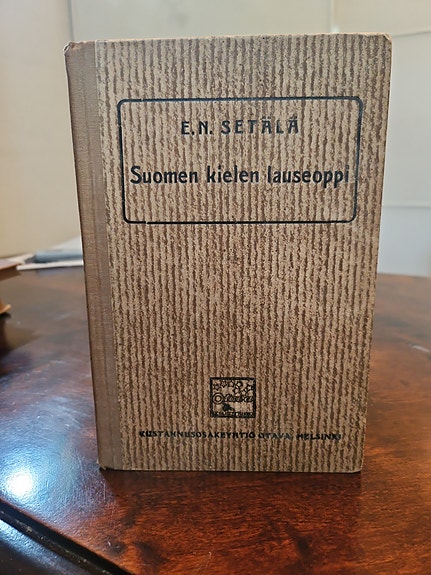 E. N. Setälä Suomen kielen lauseoppi kirja