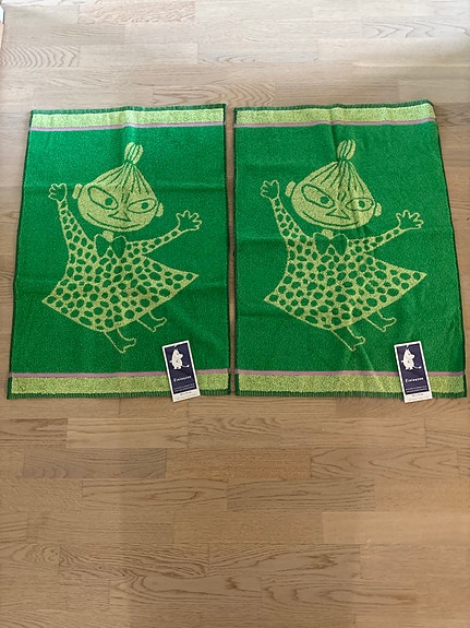 2 x Finlayson Pikku Myy froteepyyhe vihreä 50 x 70