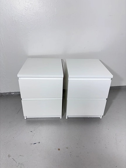 Ikea MALM Yöpöydät 2kpl *Modernit & Vetolaatikot!