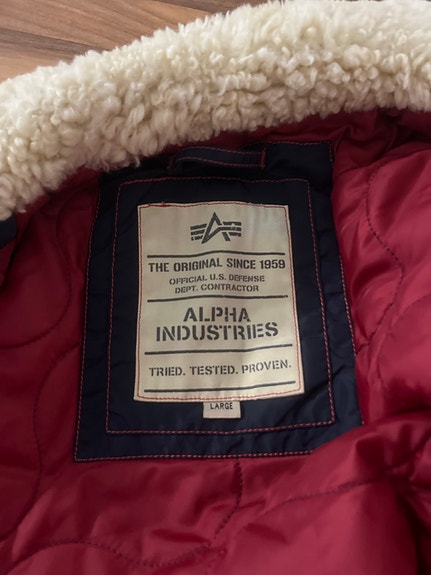 Alpha Industries syys bomber takki upea