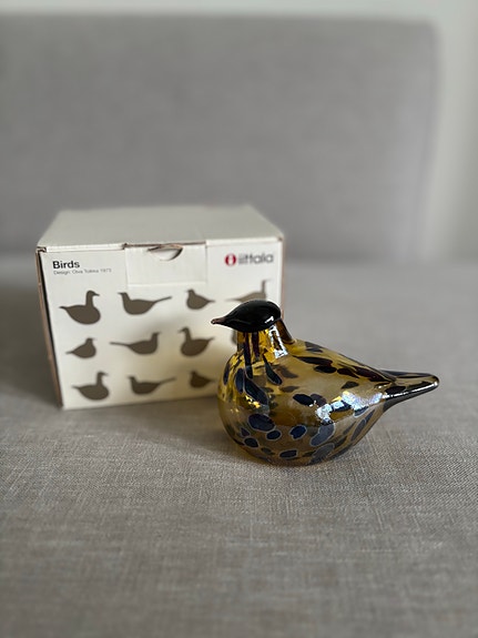 Iittala Birds by Toikka Pikku Topaasi – käyttämätön, alkuperäinen laatikko