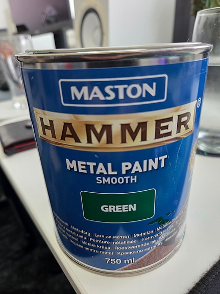 Maston Hammer Metal Paint metallimaali vihreä