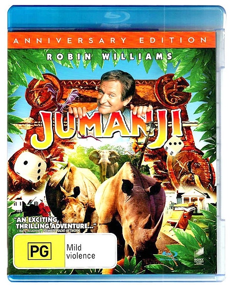 Jumanji by Robin Williams Blu-Ray