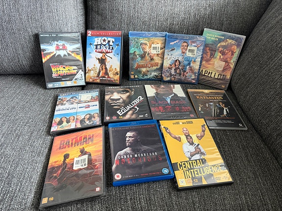 Bluray ja Dvd elokuvia 12kpl