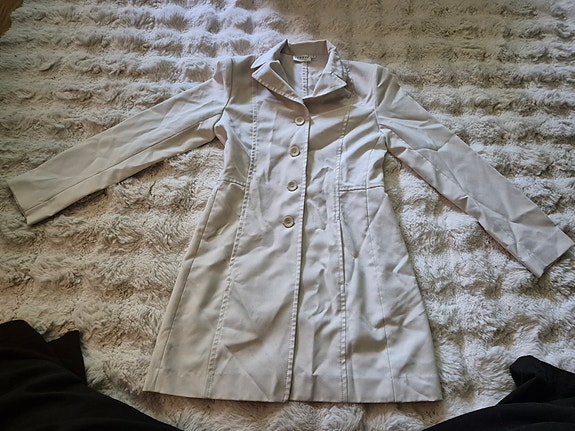H&M Hennes Collection takki koko 34 valkoinen